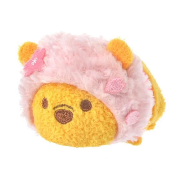 Disney Store Japan 2021 SAKURA TSUM TSUM Pooh & Piglet Set - NEW - Picture 5 of 6